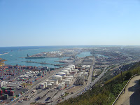 Vista do Porto de Barcelona