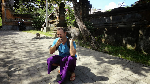 Christian e os Macacos do Templo de Uluwatu