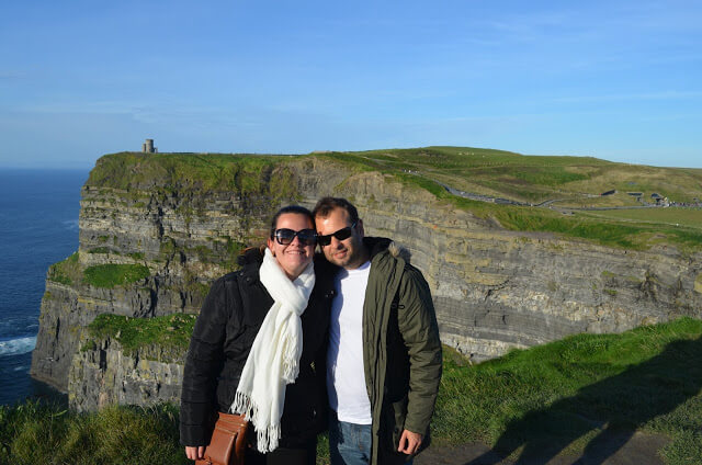 Cliffs of Moher, uma das principais atrações da Irlanda, perto da cidade de Galway