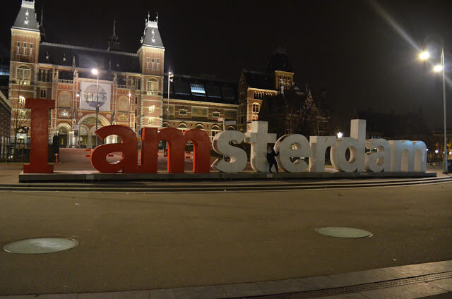 I Amsterdam de noite