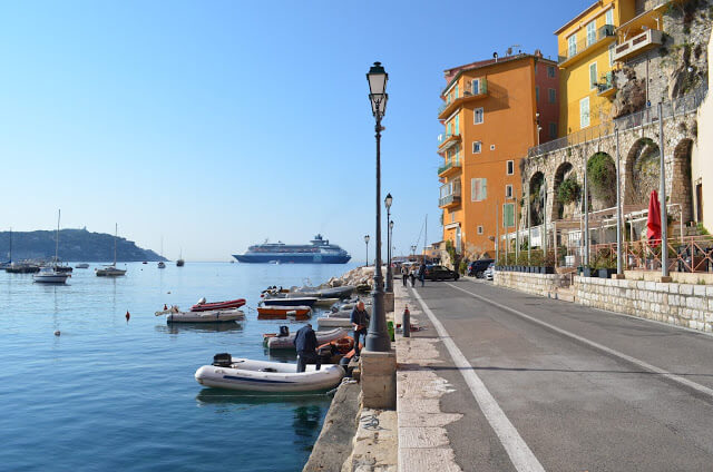 Cidade Villefranche na Costa Azul