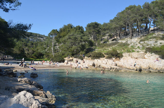 Calanque Port Pin pludmale