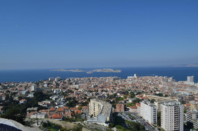 Vista do alto de Marselha