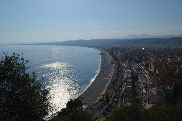 Vista de Nice da Colina do Château