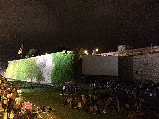 Kino na otvorenom u Barceloni