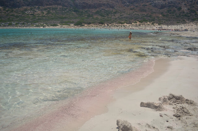 Praia de areia rosa