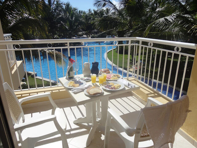 Café da manhã no quarto do hotel Dreams Punta Cana