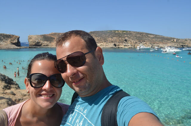 Nós na Blue Lagoon de Malta