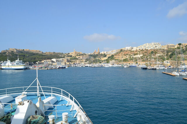 Chegando na Ilha de Gozo