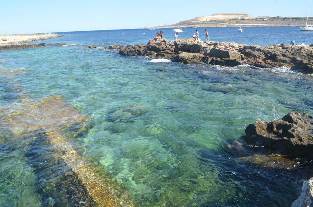 Qawra Point Beach