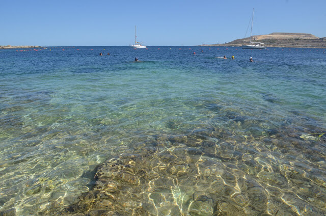 Praia de Qawra Point Beach