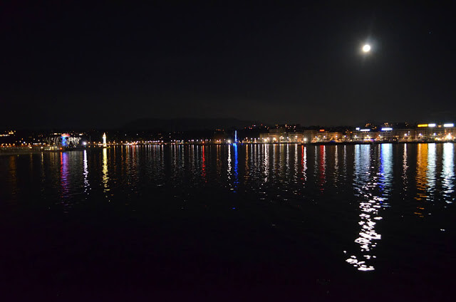 passeamos pela beira do Lago Lemán