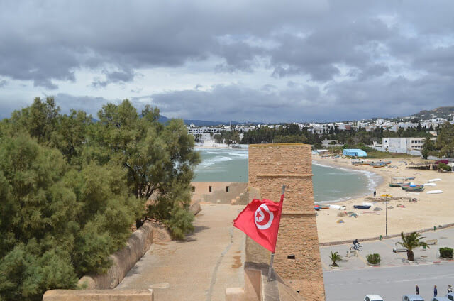 Hammamet, lindas praias da Tunísia, perto da capital Tunes