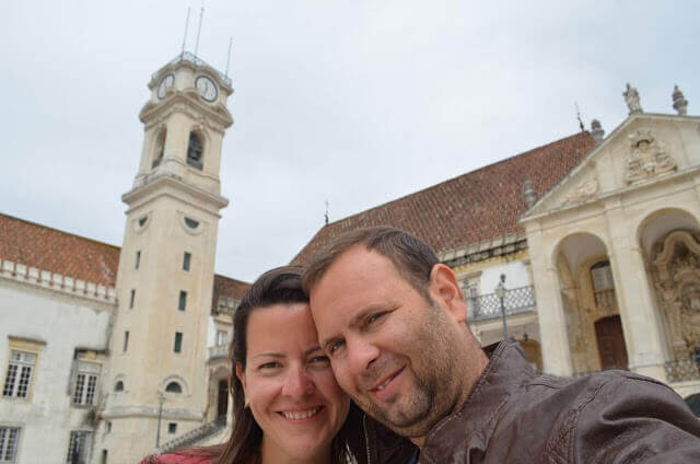 Christian Gutierrez e Priscila Gutierrez em Coimbra