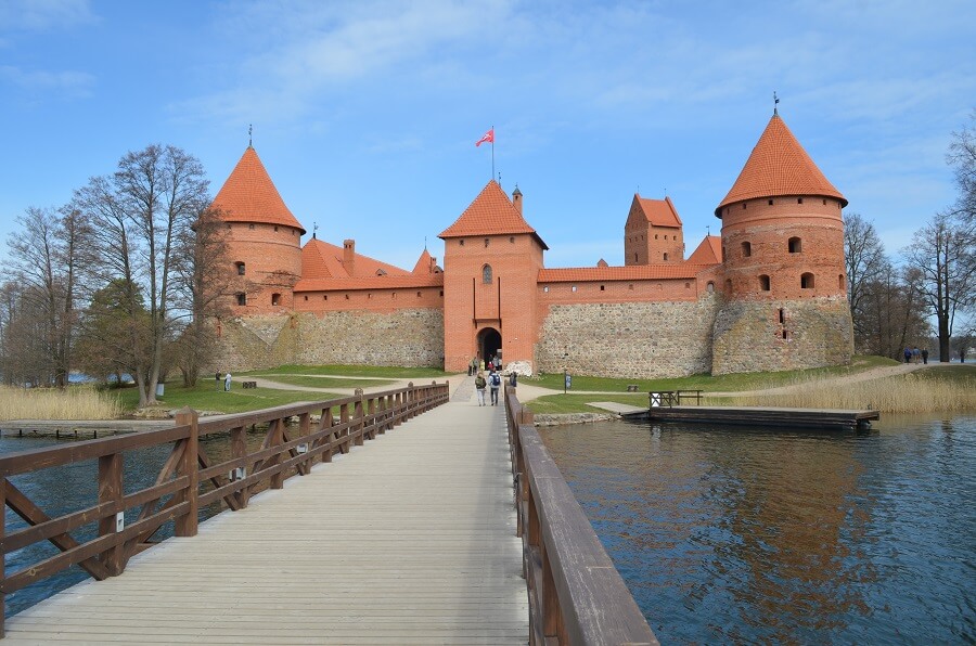 Castelo de Trakai na Lituania