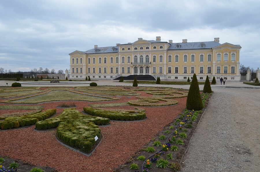 jardins do Palácio Rundale 