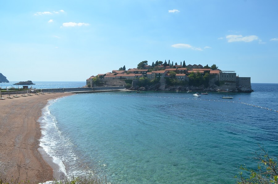 praias de Sveti Stefan