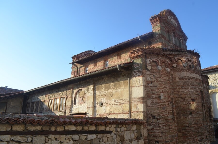 Paredes das casas de Nessebar, na Bulgária