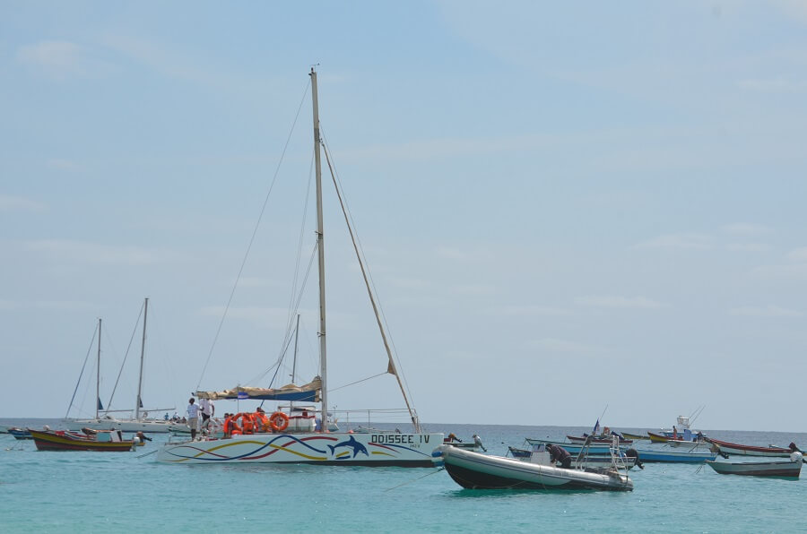 Passeio de catamarã pela Ilha do Sal, Cabo Verde