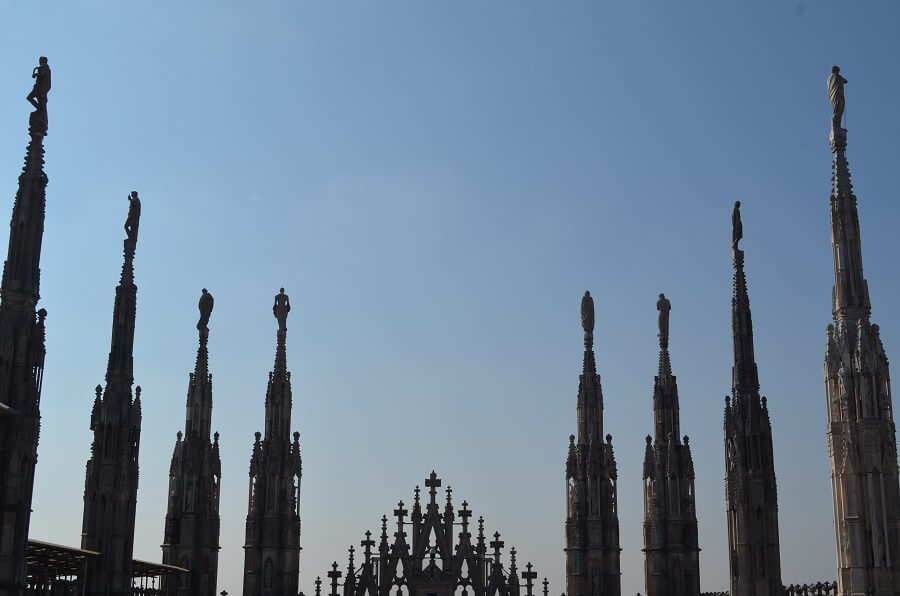 Terraça do Duomo di Milano (Catedral de Milão)